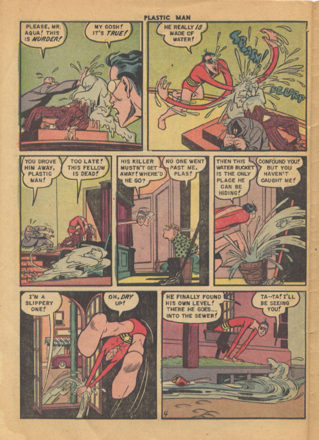 Read online Plastic Man (1943) comic -  Issue #25 - 28