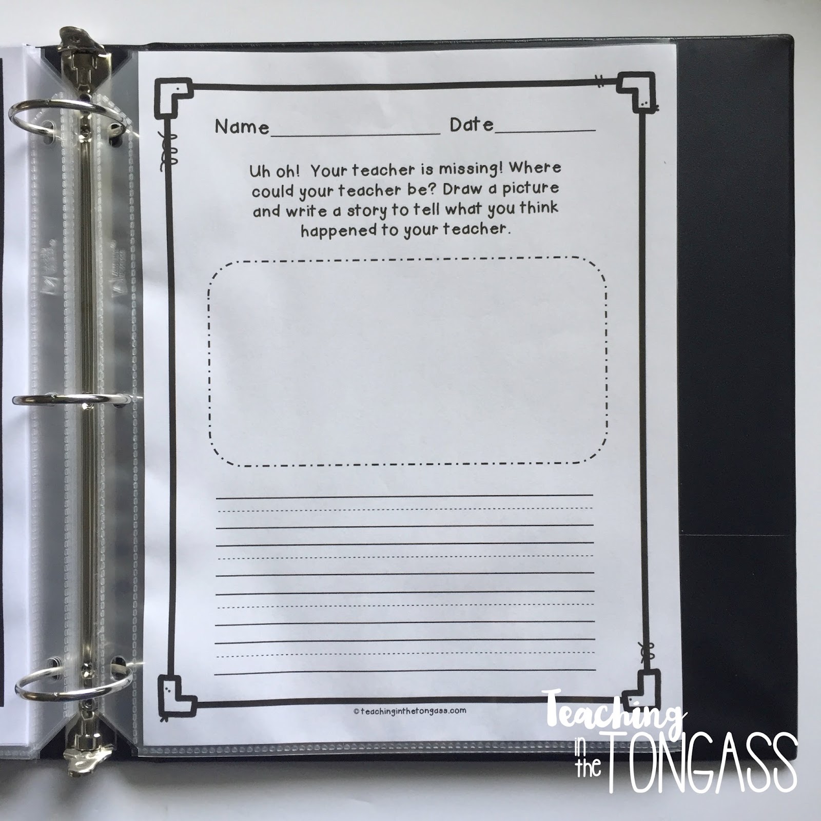 Substitute Binder Ideas Teaching in the Tongass