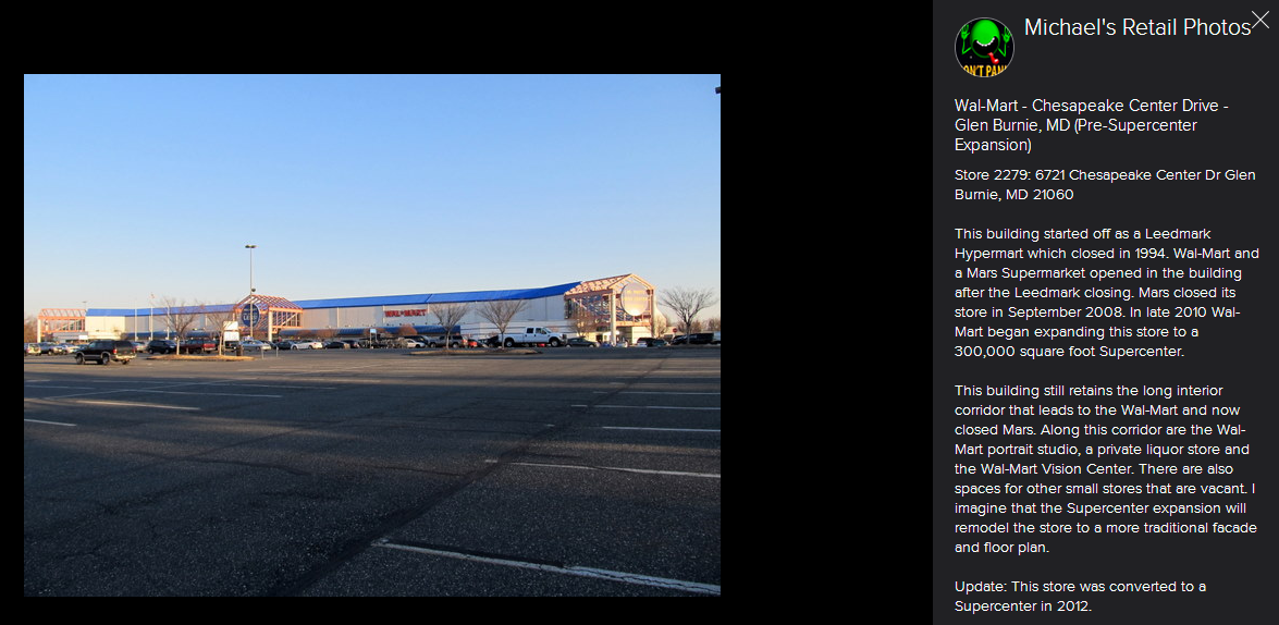 Trip to the Mall Leedmark; Glen Burnie, Maryland