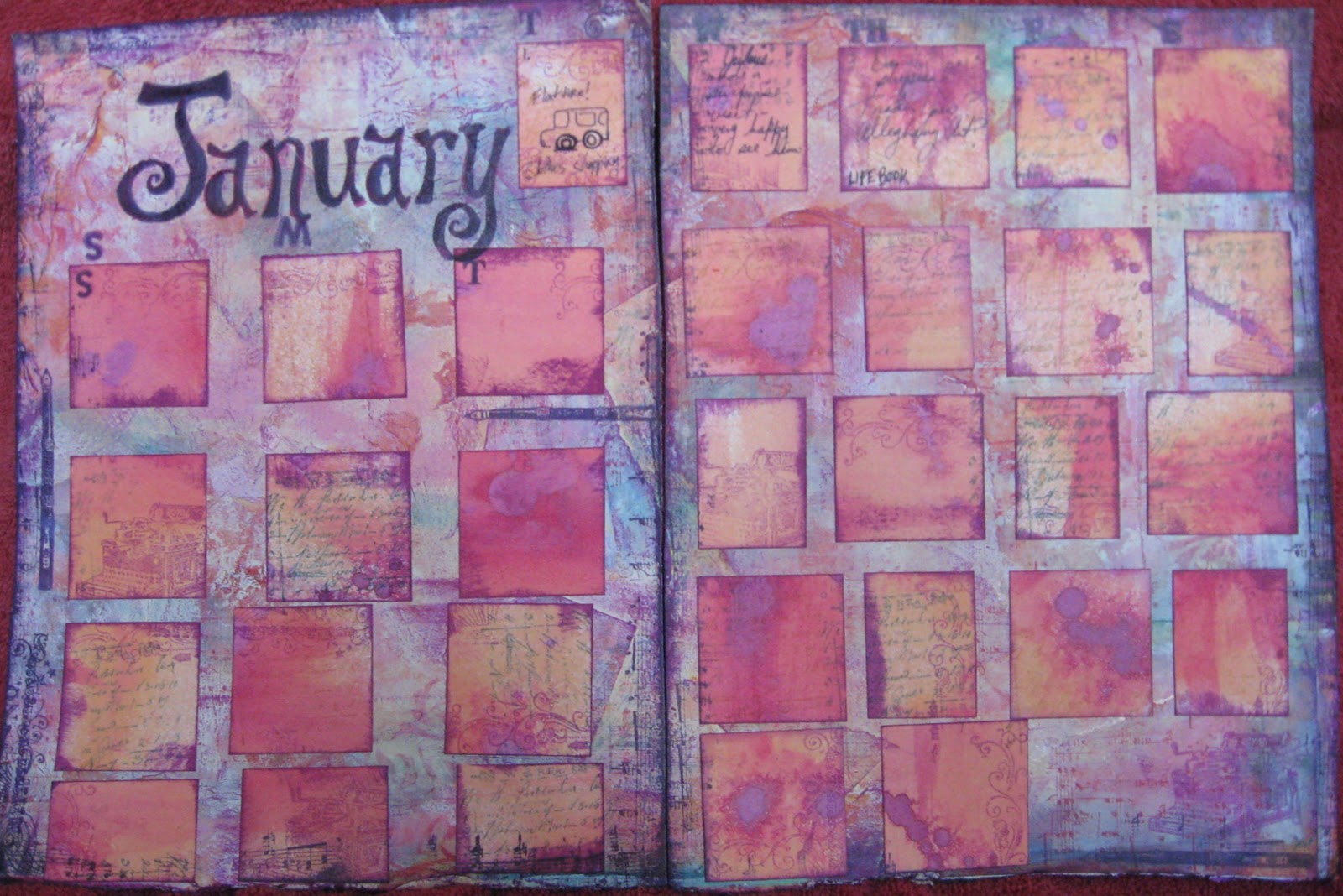 an artful passage: January Calendar Page