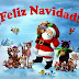 Imagenes de navidad - Animados de navidad - Santa Claus con sus amigos en navidad 