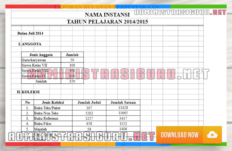 Contoh Laporan Bulanan Administrasi Perpustakaan Sekolah Contoh Laporan Bulanan Administrasi Perpustakaan Sekolah