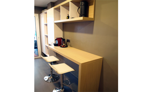 MOBILIARIO DE COCINA CON BUFFET DECORATIVO