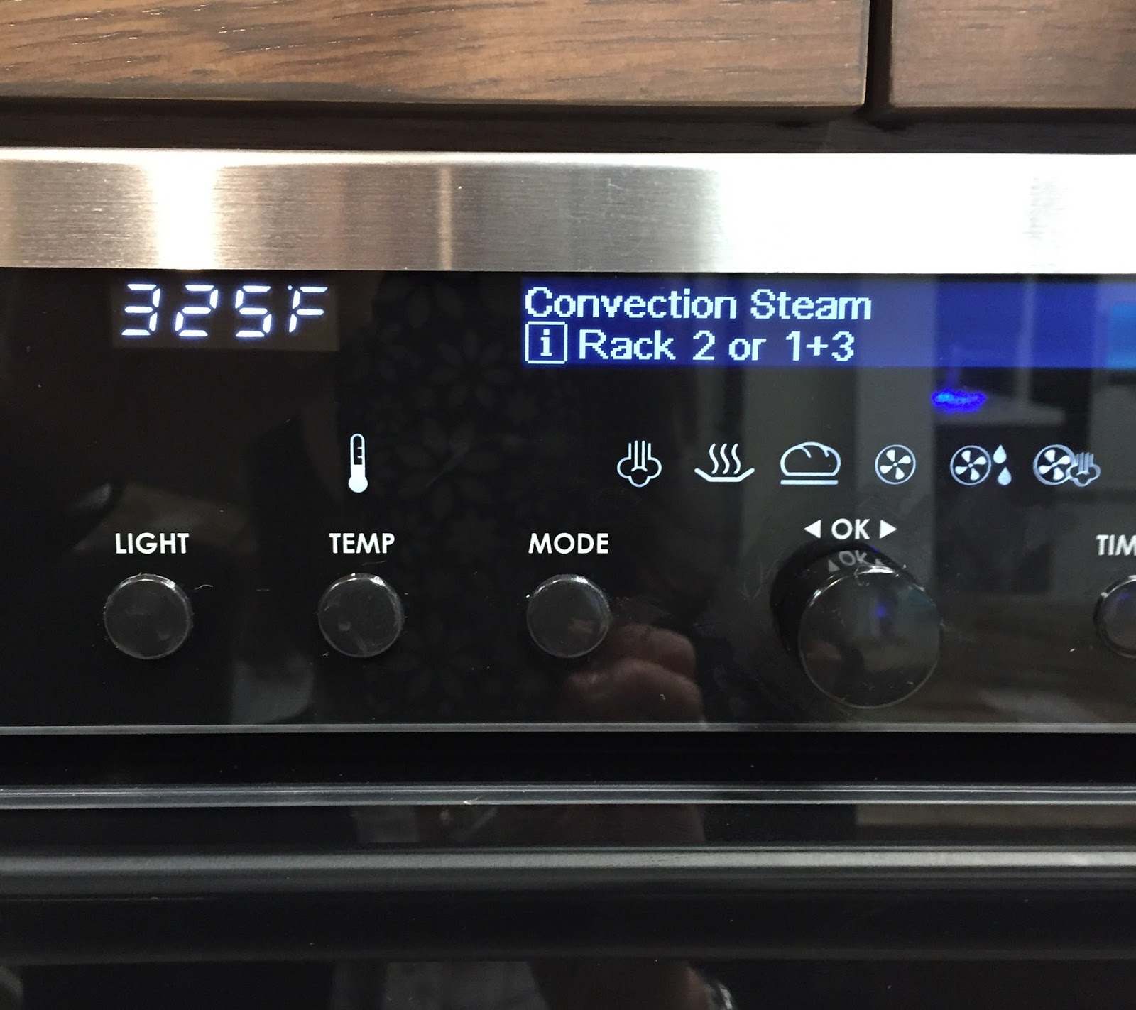 Steam oven cooking Turkey and "time bake"