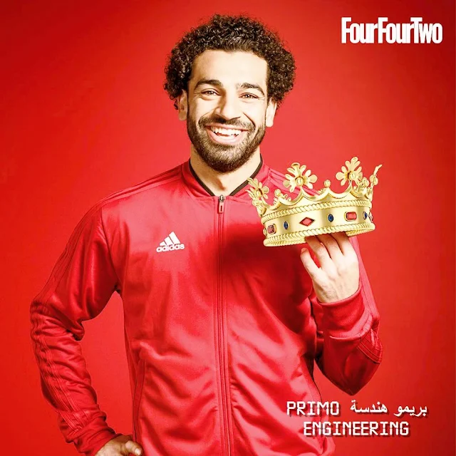 mo salah wear a tag of the egyptian king