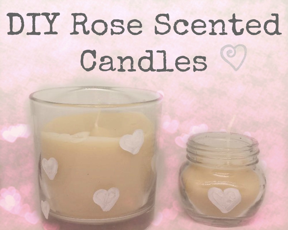 DIY Rose Scented Candles Whimsical Mumblings
