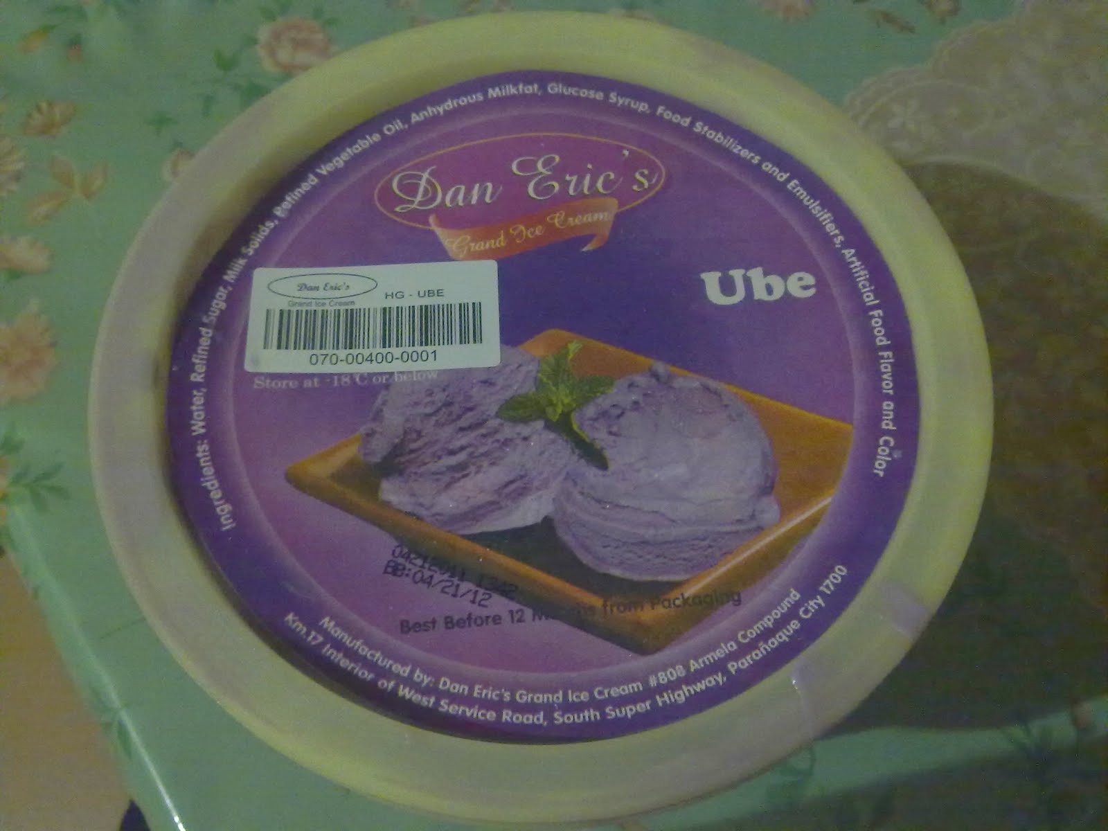 All About Family... Dan Eric's ice cream