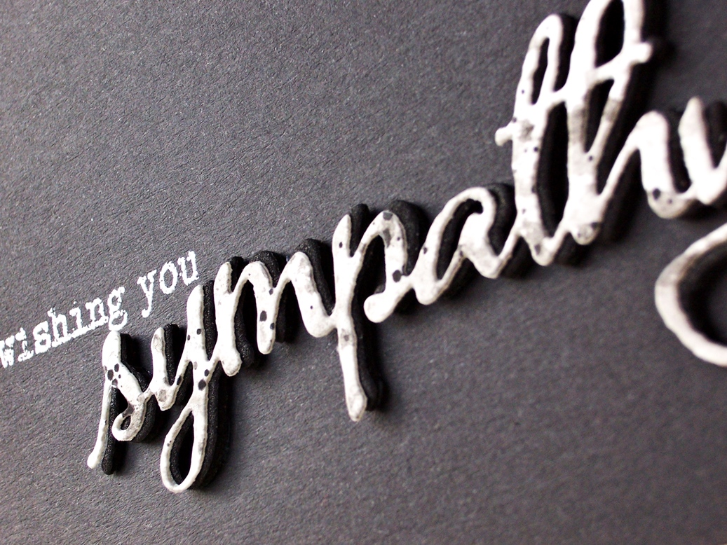 rieslingmama a simple design for a die cut sympathy card