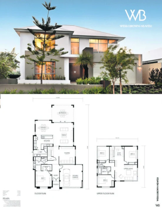 desain inspiratif rumah modern minimalis plus denah