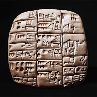 Çivi yazısıyla yazılmış bir tablet