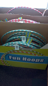 dollar store hula hoops, fun hoops, cheap