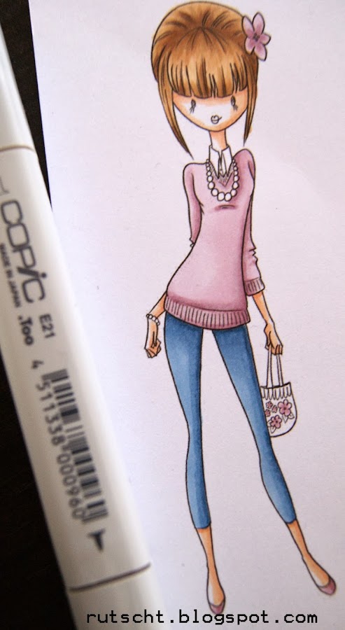 Uso de tres tonos de Rotuladores Copic para pintar la piel