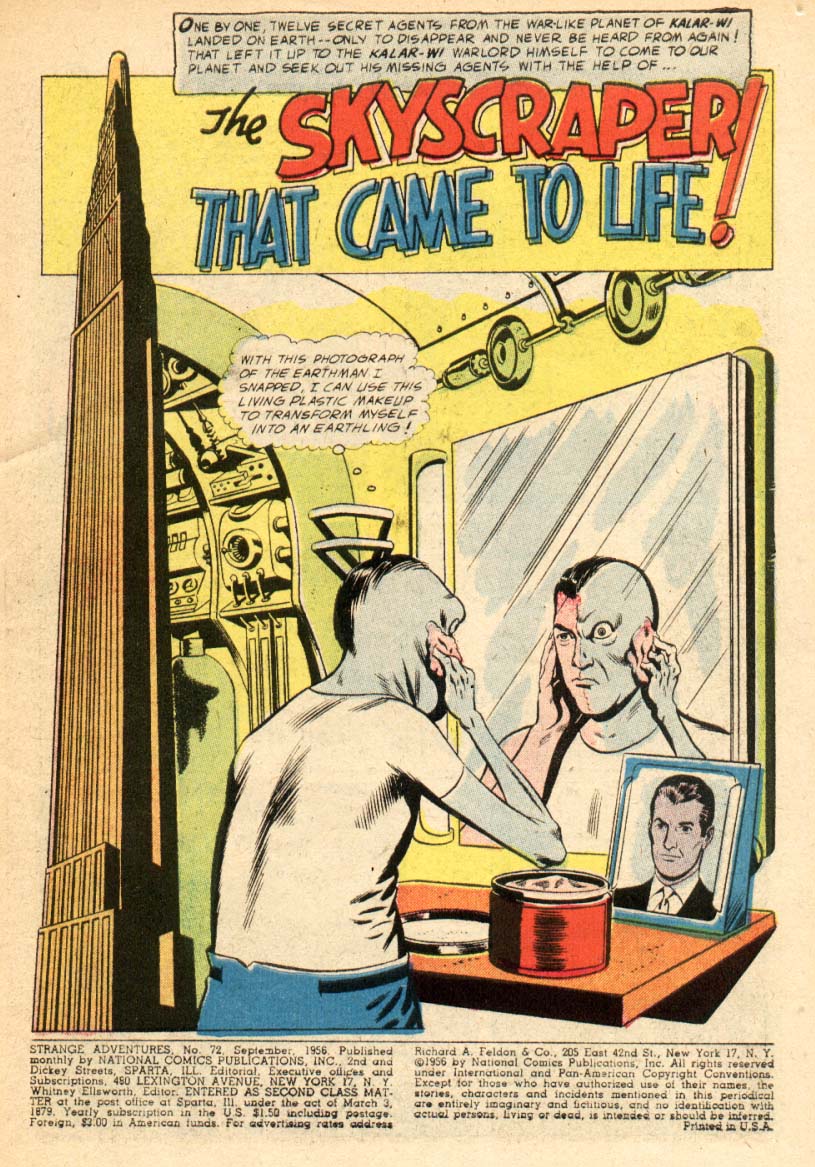 Read online Strange Adventures (1950) comic -  Issue #72 - 3