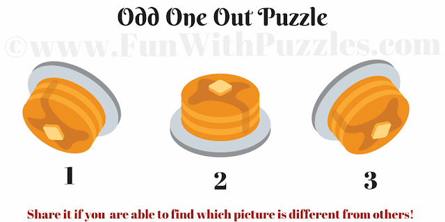 Kids Odd One Out: Cake Picture Puzzle