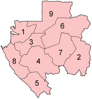 Pembagian wilayah administratif Gabon