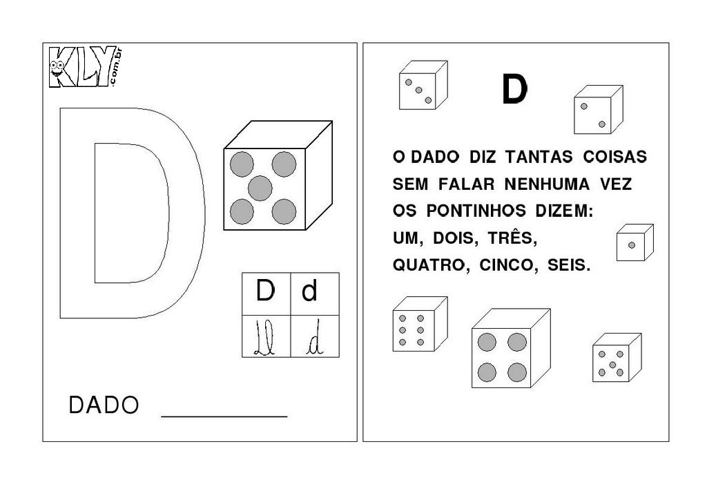 ENSINANDO E APRENDENDO COM A PROFª ANA ALICE ATIVIDADES COM A LETRA D ENSINANDO E APRENDENDO COM A PROFª ANA ALICE ATIVIDADES COM A LETRA D