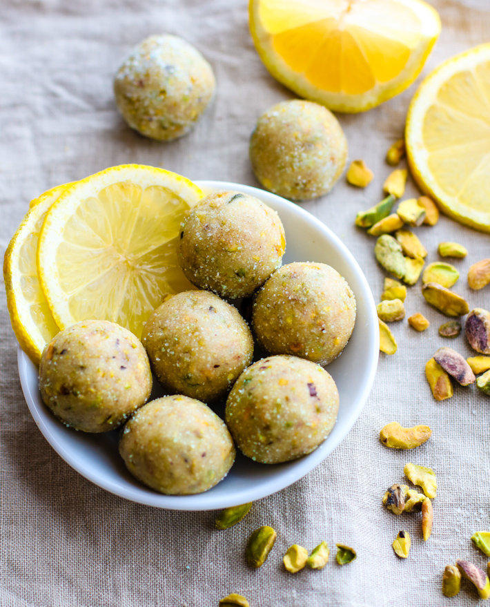 Lemon Pistachio Bites plus 30 Real Food Gluten Free Recipes to Fuel Your Next Run or Workout! Natural energy to fuel you for a run or even sustain you after!