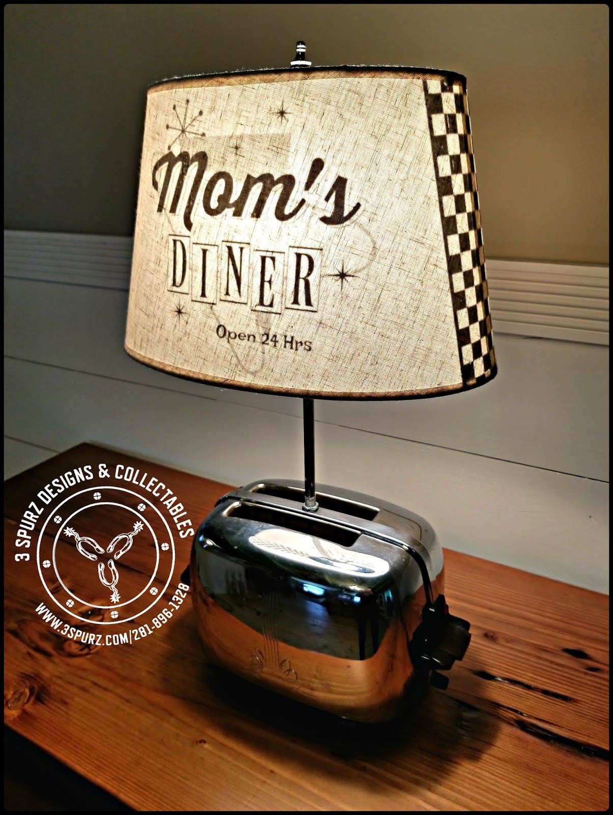 3 Spurz DandC Repurposed /Refurbished Creations!! Vintage Toaster lamp