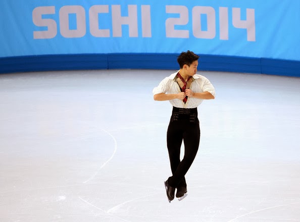 Denis Ten (KAZ) udfører sit lange program ved Vinter OL 2014