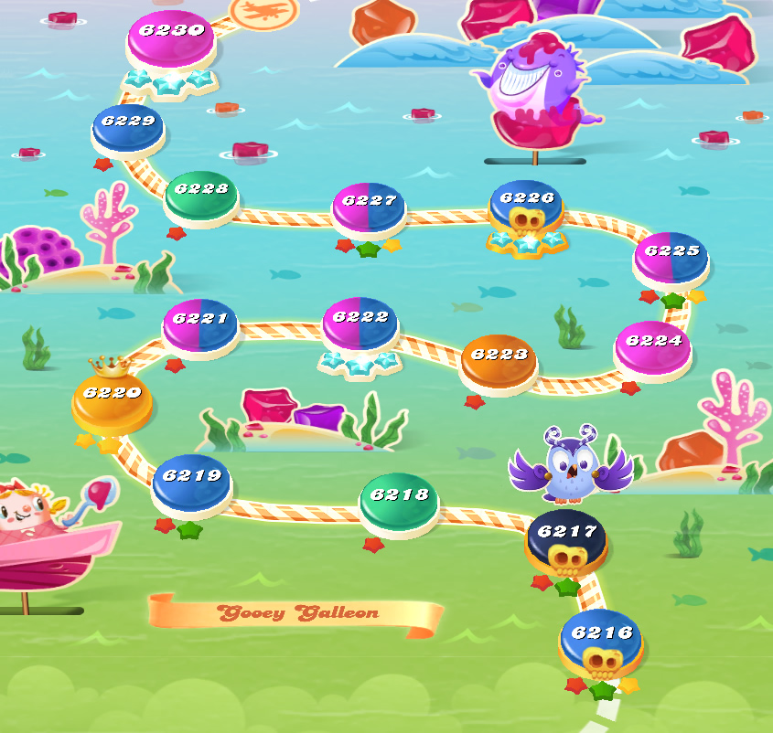 Candy Crush Saga level 6216-6230 Candy Crush Saga level 6216-6230