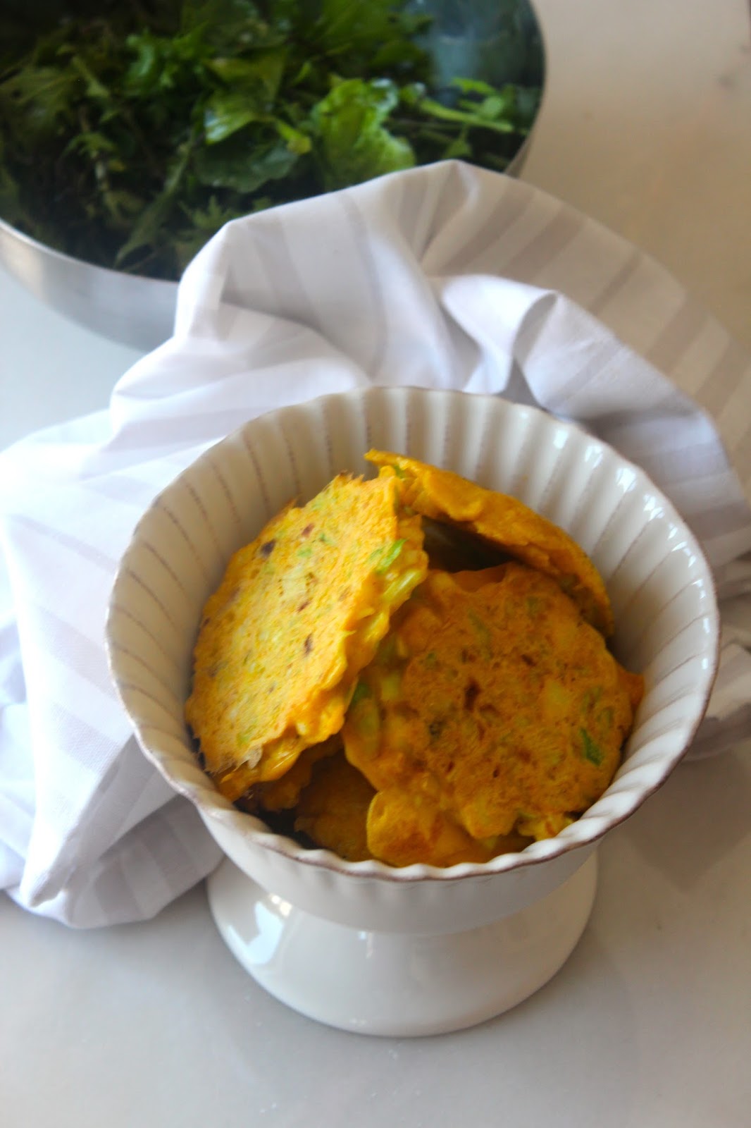 Fritos de Pescada com Alho Francês e Curcuma