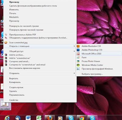 Открыть файл с помощью Microsoft Office Picture Manager