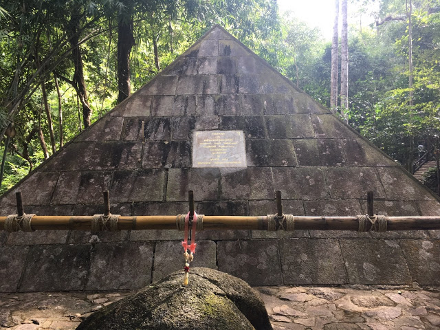 pyramid a pyramid monument to the queen of Thailand