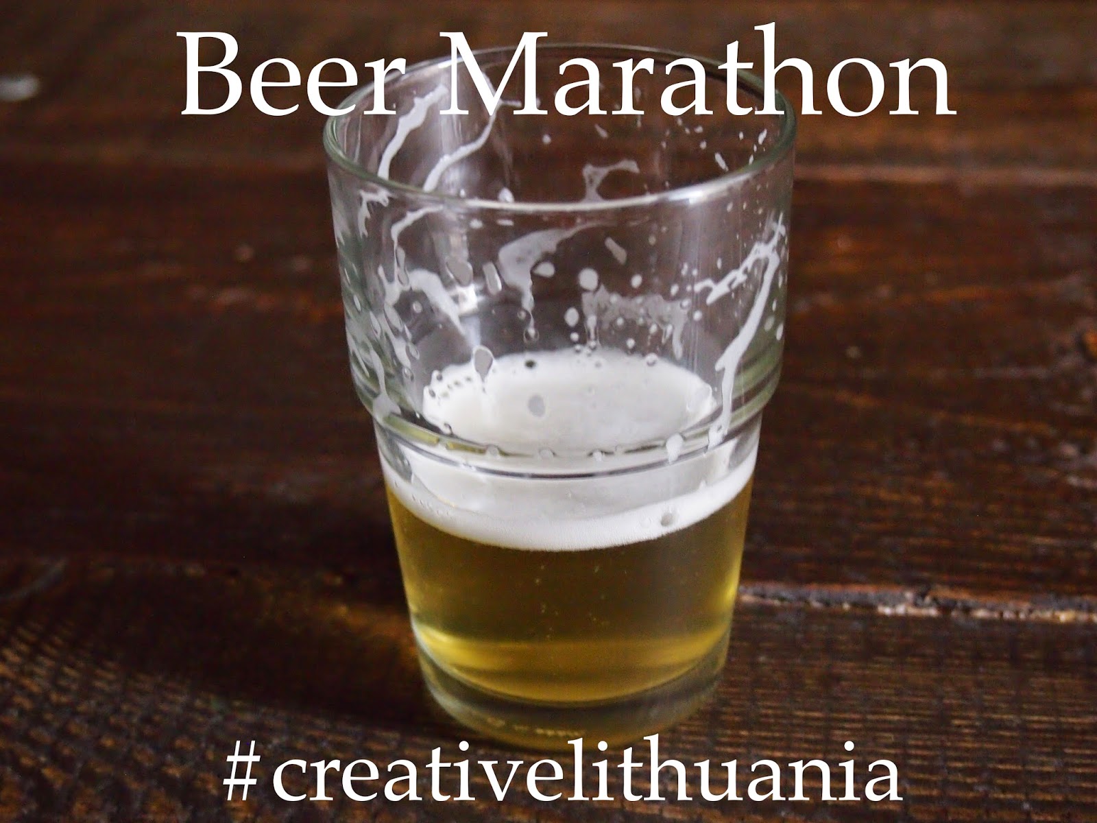 a glass of beer in Vilnius