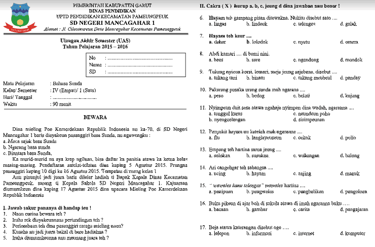 Contoh Kunci Jawaban Bahasa Sunda Kelas 6 Halaman 13 14 Kunci Jawaban Rancage Diajar Basa Sunda Kelas 6 Ilmusosial Id 300 Latihan Soal Tes Cpns Skd Twk Tiu Tkp 2021 Kunci Jawaban Bagian 2 Download File Guru