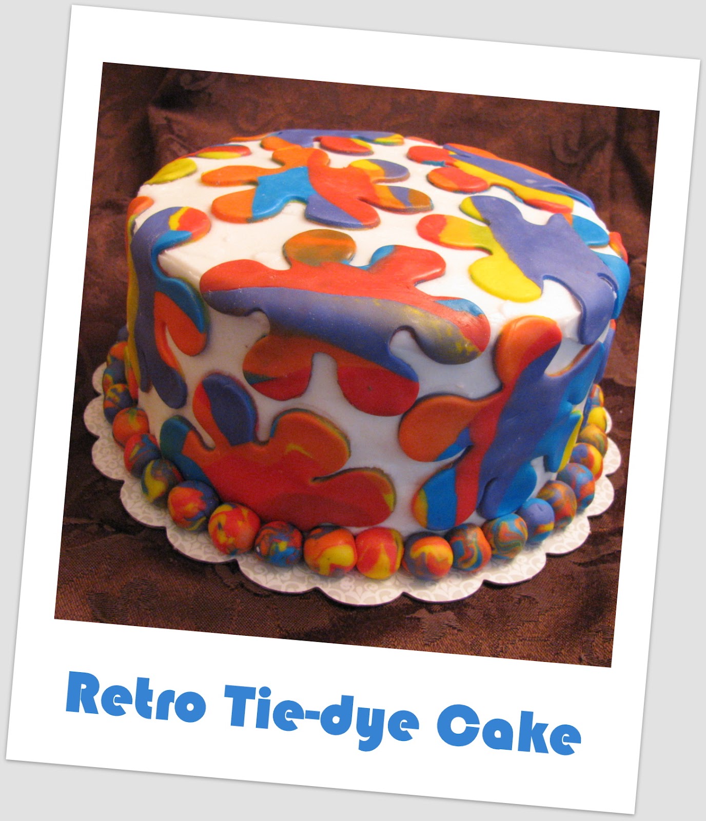 Retro Tiedye Cake