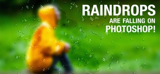 Raindrops on window tutorial photoshop
