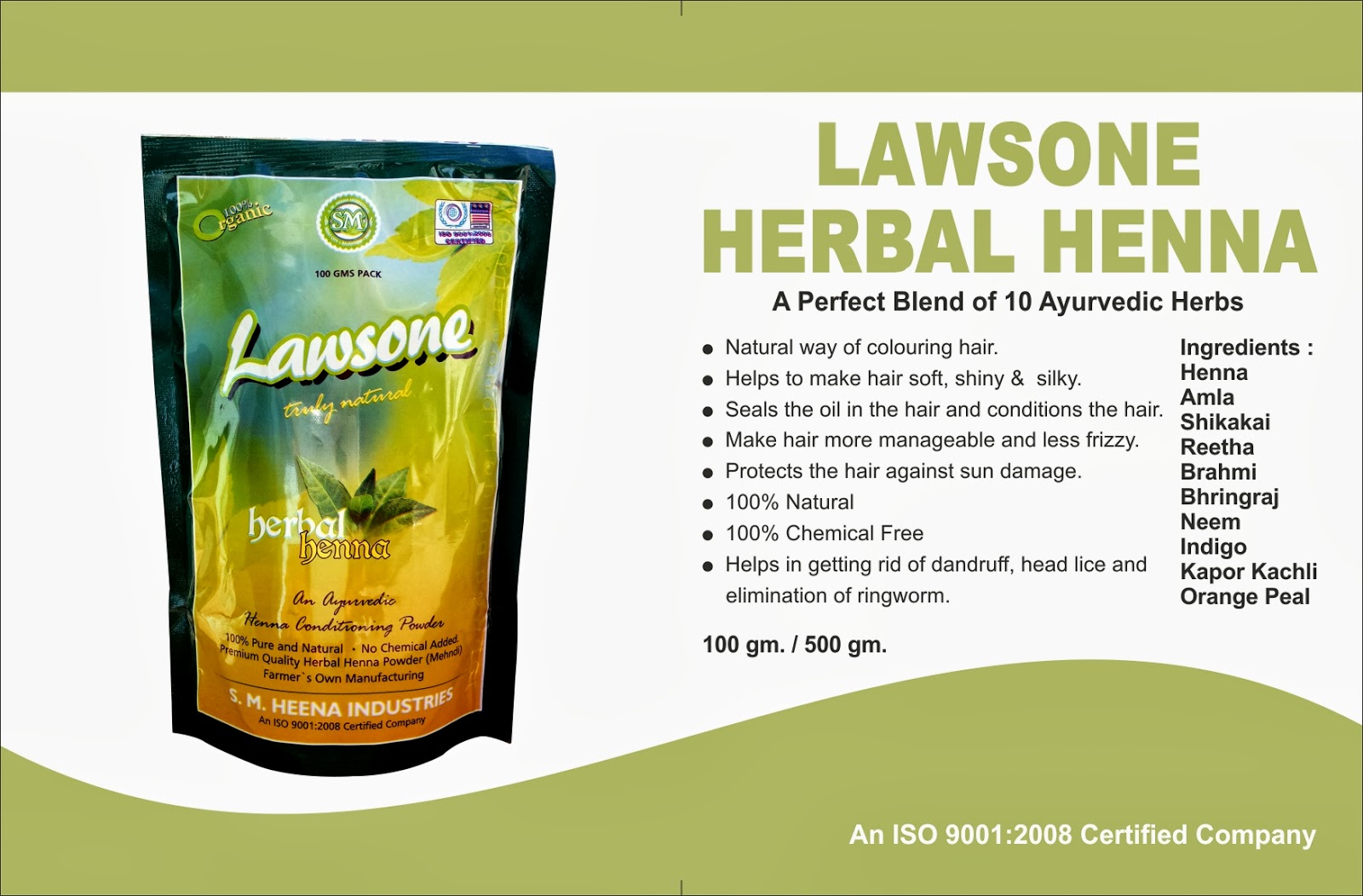 S. M. Heena Industries 100 Chemical Free, Safe and Harmless Products