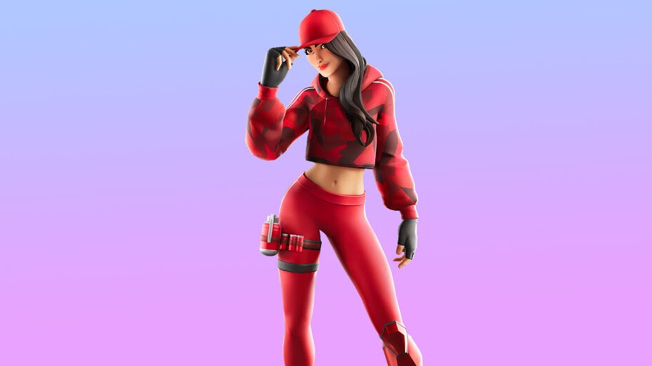 Fortnite Ruby Skin Outfit 4K HD Mobile Smartphone and PC 