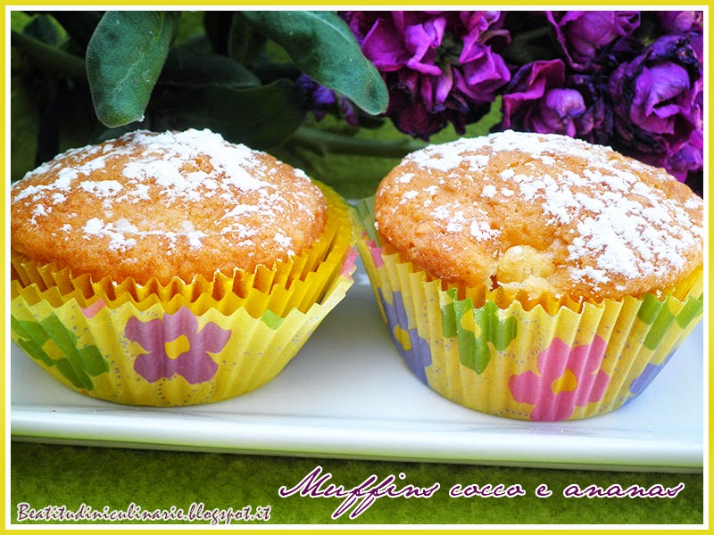 muffins cocco e ananas