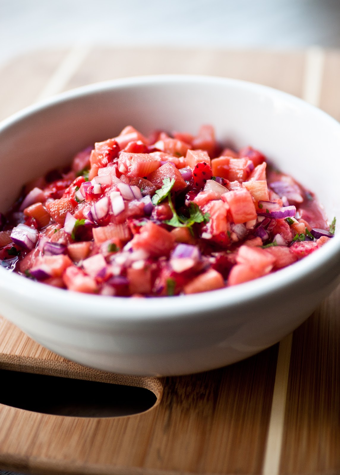 The Kids&amp;#39; Table Chicago: Strawberry Rhubarb Salsa