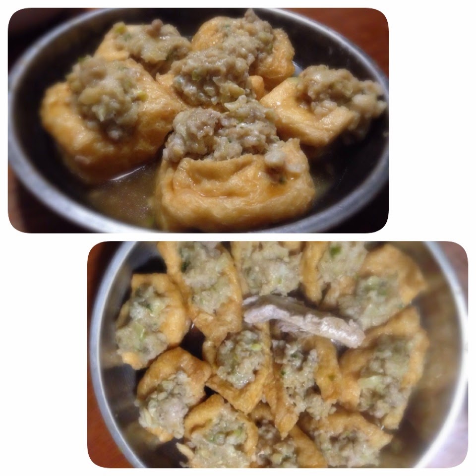 Recipe Bean curd puffs stuffed with minced pork foodislicious