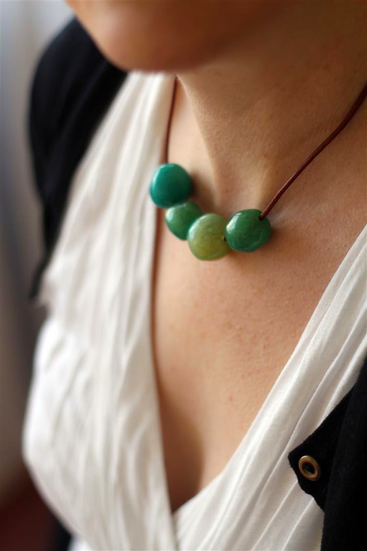 emuse Faux seaglass beads using polymer clay