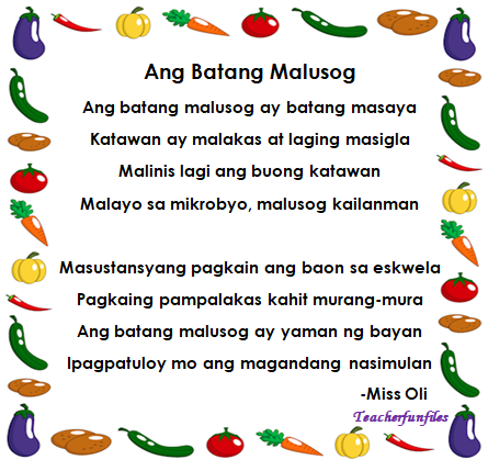 Essay para sa nutrition month tagalog picture