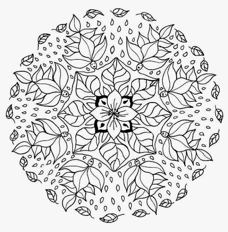 Big Mandalas Coloring Pages Flowers desktop wallpaper 786