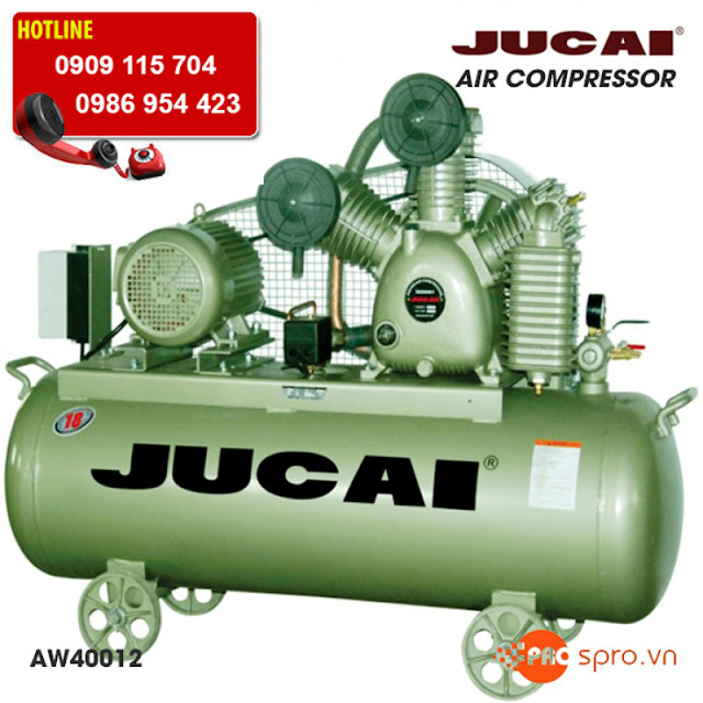 Máy nén khí Jucai 5.5hp 2 cấp AW40012 - Dung tích 200 Lít