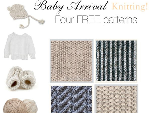 Baby Arrival DIY: 4 FREE Knitting Pattrens 