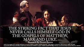 THE STRIKING FACT THAT JESUS NEVER CALLS HIMSELF GOD IN THE GOSPELS OF MATTHEW, MARK AND LUKE.