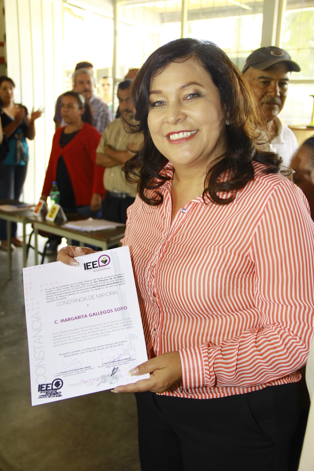 Entregan “Constancia de Mayoría” a Margarita Gallegos Soto Alcaldesa de