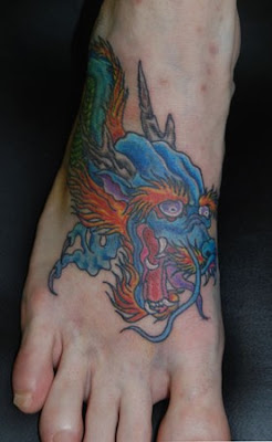 Dragon Tattoo on Foot