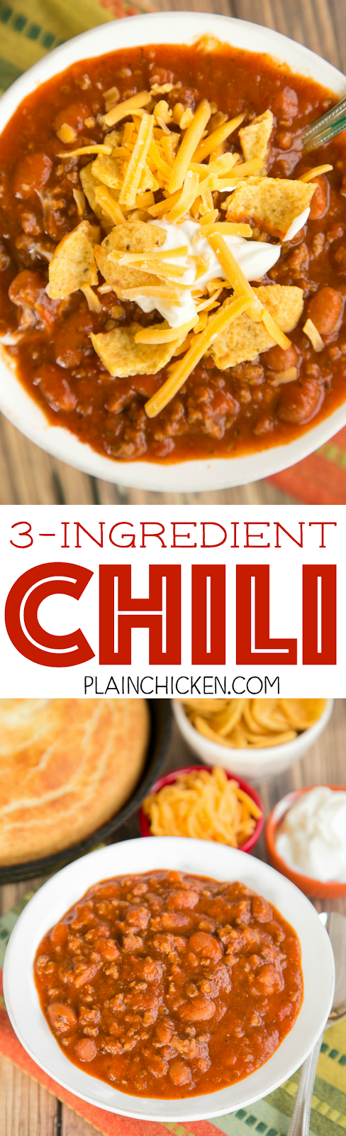 3-Ingredient Chili | Plain Chicken