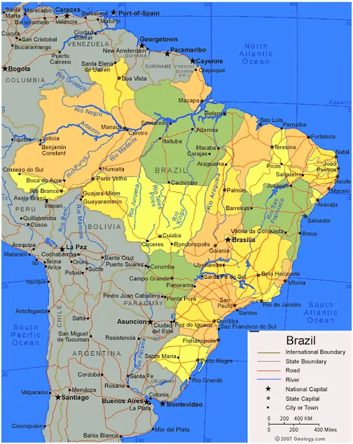 image: Brazil Map HD