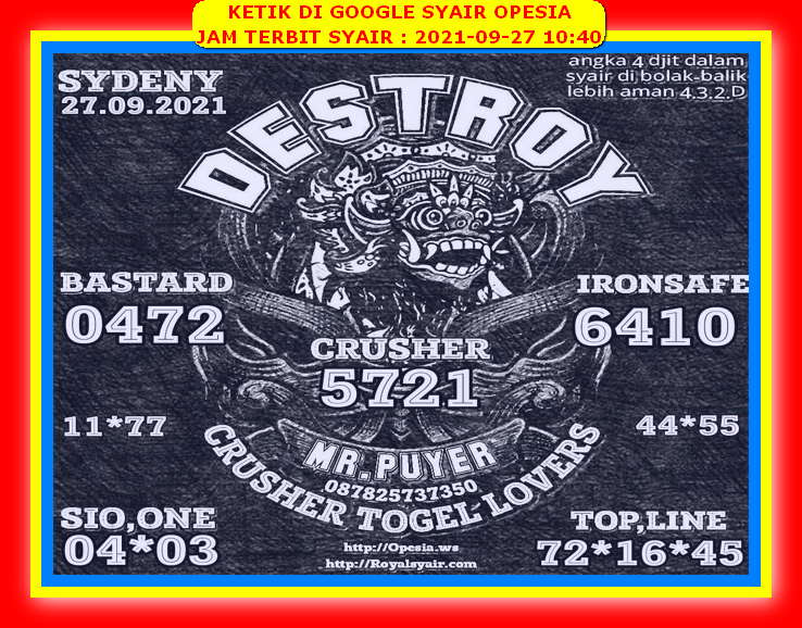 PREDIKSI SYDNEY COJEEL