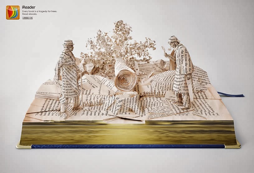 Digital Book Paper Art