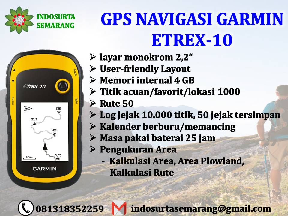 Jual GPSMap Garmin Etrex 10 di Semarang