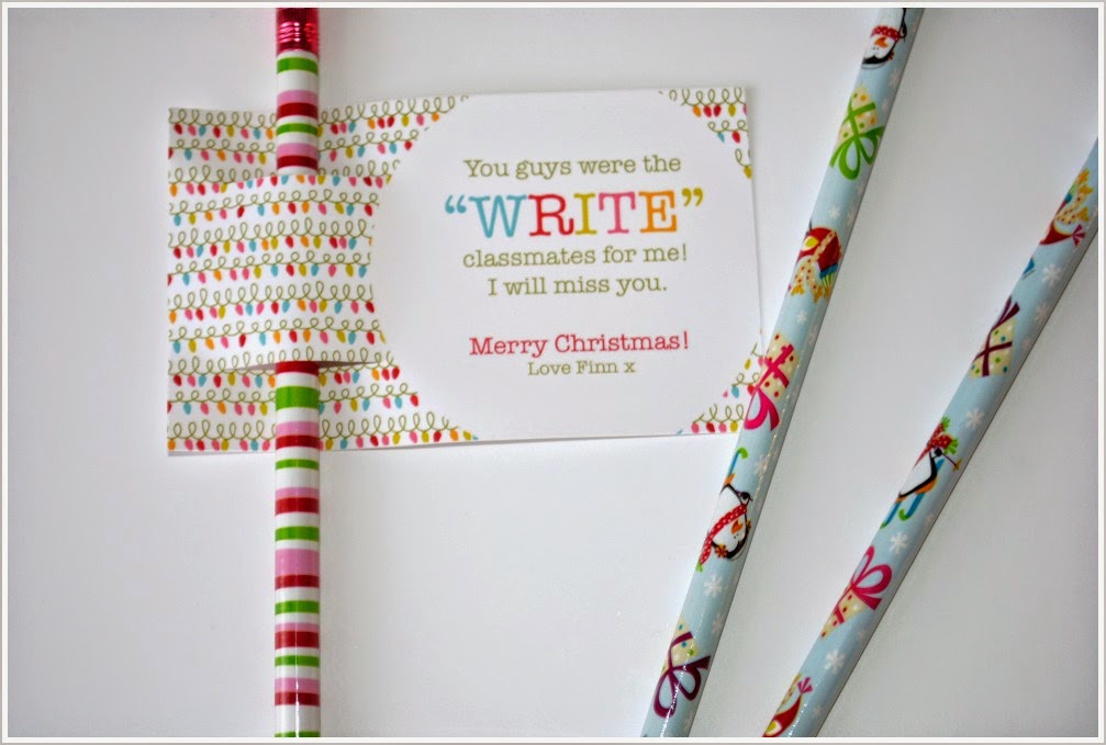 A Little Bit of Quiet: Classmate Gift with FREE printable tag